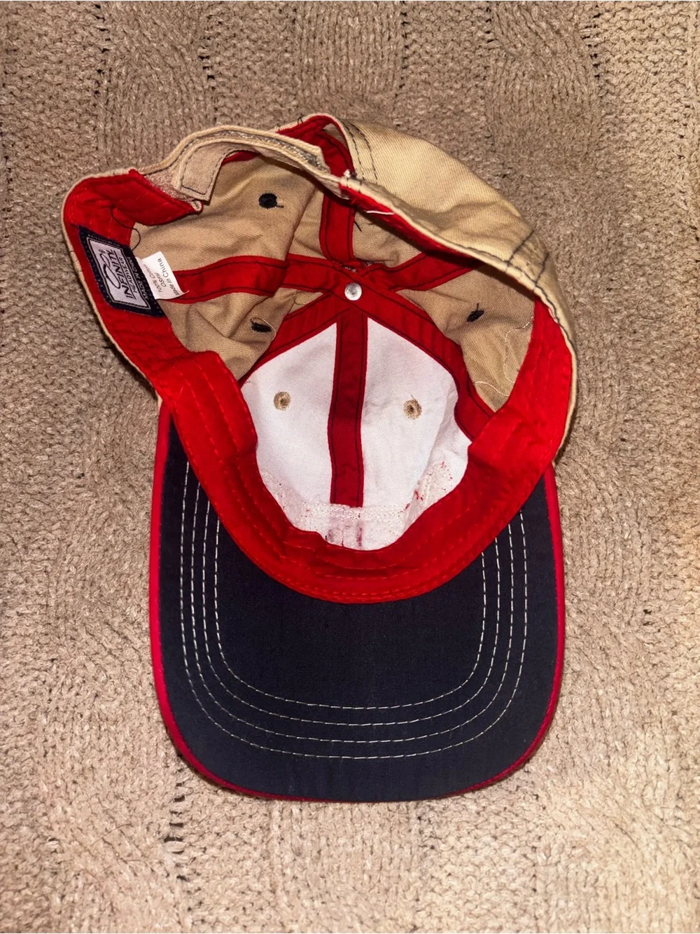 MEOW Cat Black Khaki Red Baseball Cap Infinity Headwear Adjustable Novelty